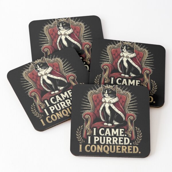 Item preview, I Came I Purred I Conquered Funny King Cat Royal Cat Design designed and sold by Pickles & Co..