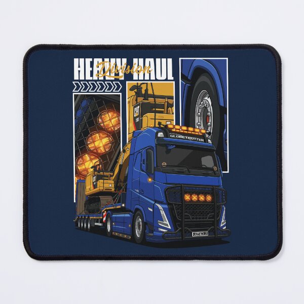 Item preview, Heavy Duty European Truck Illustration Poster designed and sold by BronArtworks.
