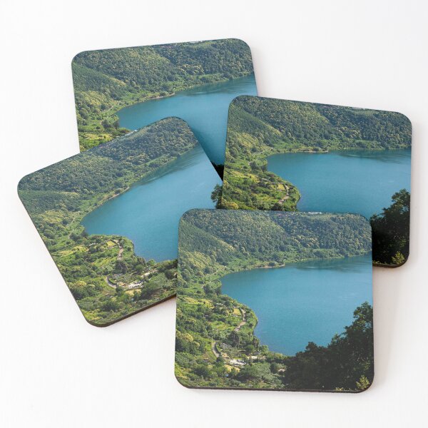 Item preview, Aerial View of Lush Green Lake Shoreline designed and sold by EsterFerrari.