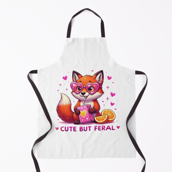 Item preview, Cute But Feral Red Fox Pink Heart Sunglasses Juice Box Kawaii designed and sold by Hinata04.