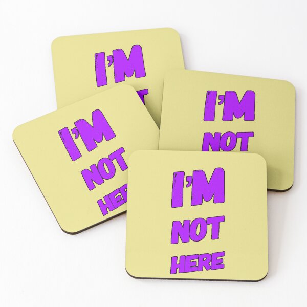 Item preview, I’m Not Here Minimalist Sarcastic Phrase Introverted Humor Original Gift designed and sold by AstronautMerch.
