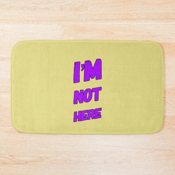 Item preview, I’m Not Here Minimalist Sarcastic Phrase Introverted Humor Original Gift designed and sold by AstronautMerch.