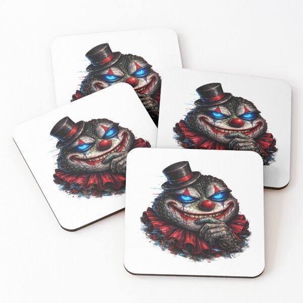 Item preview, Dark Clown Frog Blue Glitch – Evil Cyberpunk Frog with Neon Eyes designed and sold by UnglaublichGut.