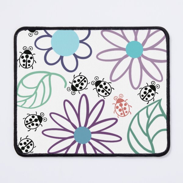 Item preview, Ladybugs Flowers And Leaves designed and sold by SuperFloofRes.