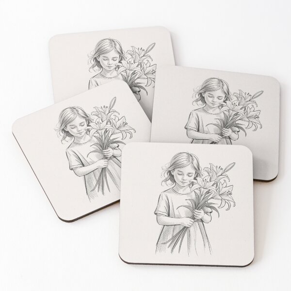 Item preview, Girl with lilies. designed and sold by elegantpaterns.