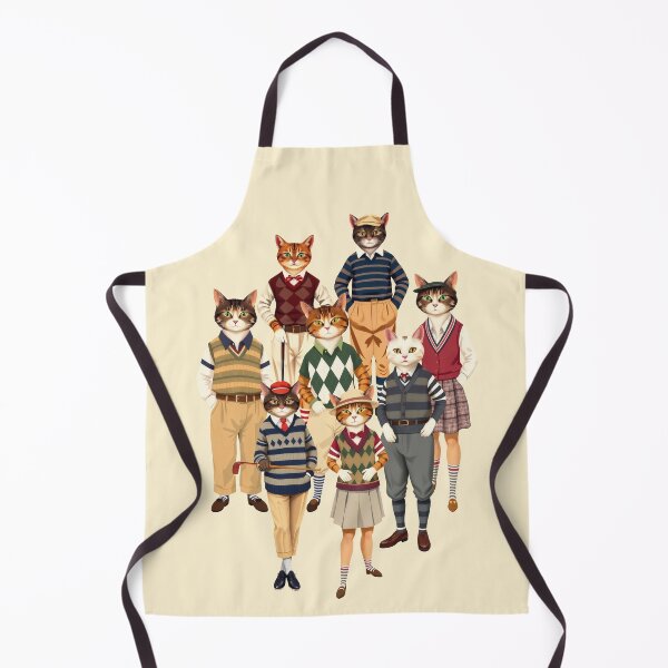 Item preview, Anthropomorphic Cat Golfers | Gift for Golf Lover designed and sold by UnhingedBird.