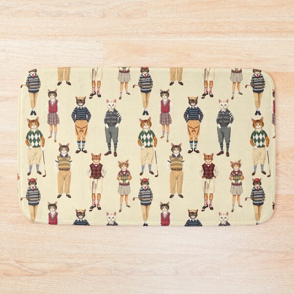 Item preview, Anthropomorphic Cat Golfers | Gift for Golf Lover designed and sold by UnhingedBird.
