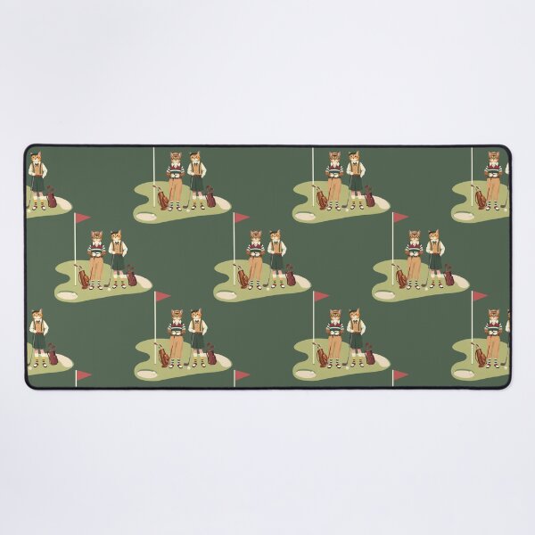 Item preview, Anthropomorphic Cat Golfer Couple | Gift for Golf Lover designed and sold by UnhingedBird.