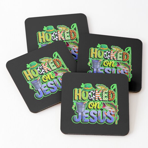 Item preview, Hooked On Jesus Christian Faith Fishing  designed and sold by WoodburyLake.