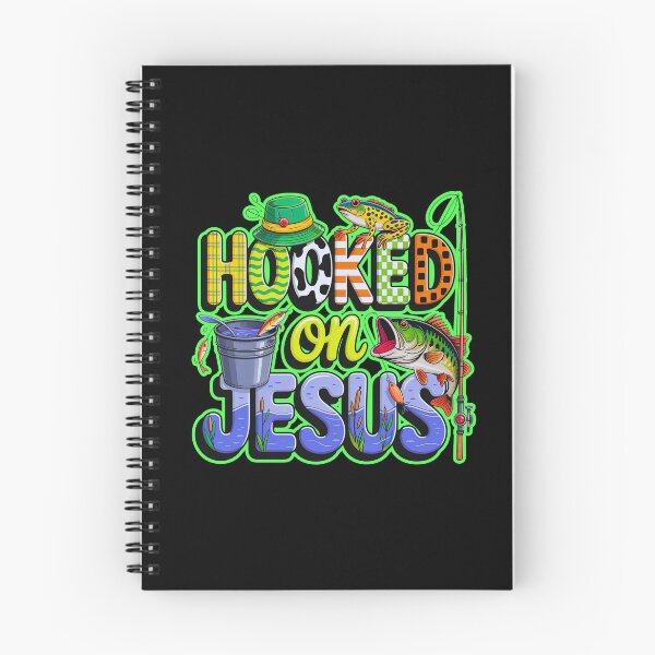 Item preview, Hooked On Jesus Christian Faith Fishing  designed and sold by WoodburyLake.