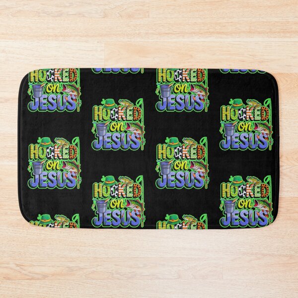 Item preview, Hooked On Jesus Christian Faith Fishing  designed and sold by WoodburyLake.