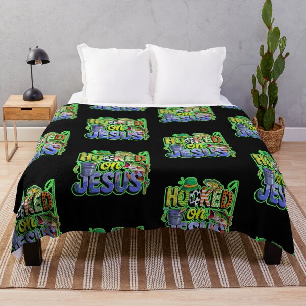 Item preview, Hooked On Jesus Christian Faith Fishing  designed and sold by WoodburyLake.