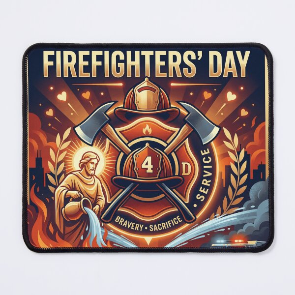 Item preview, A tribute to St. Florian and the heroism of firefighters designed and sold by ViralVisionsCreating .