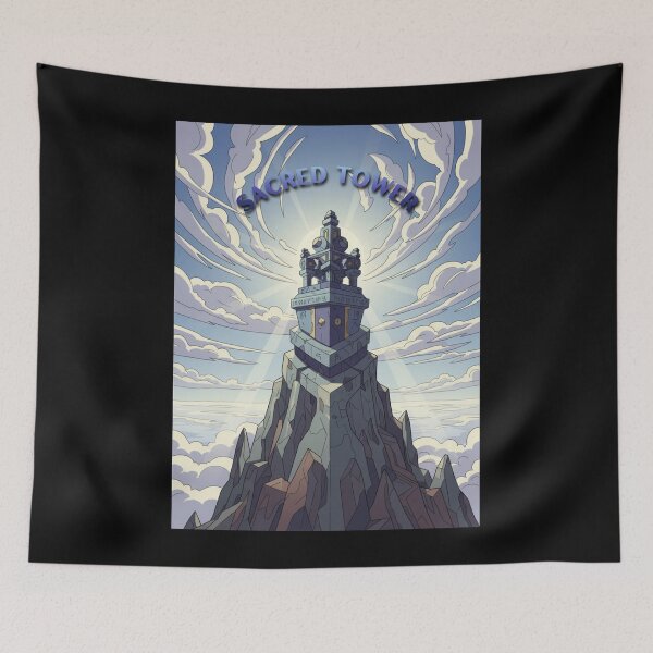 Item preview, Design of a tower of immense height, in a comic style designed and sold by Gamershop22025.