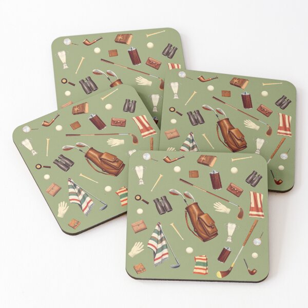Item preview, Vintage Golf Accessories Pattern | Gift for Golf Lover designed and sold by UnhingedBird.