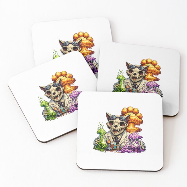 Item preview, Cat Skull Mad Scientist designed and sold by LuveraxArt.