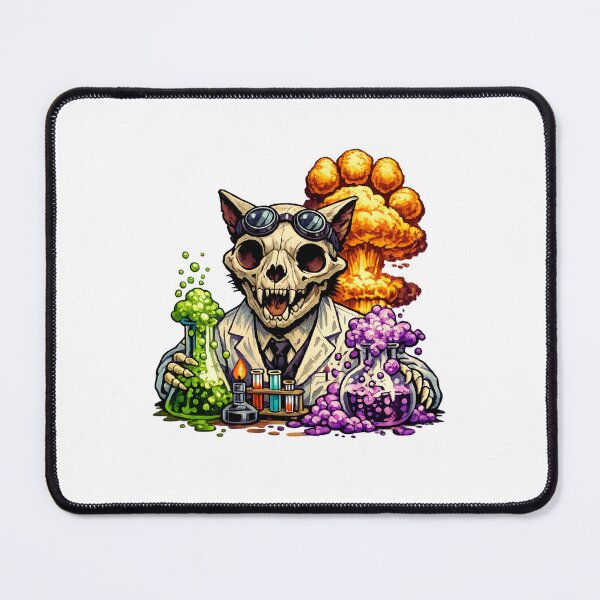 Item preview, Cat Skull Mad Scientist designed and sold by LuveraxArt.