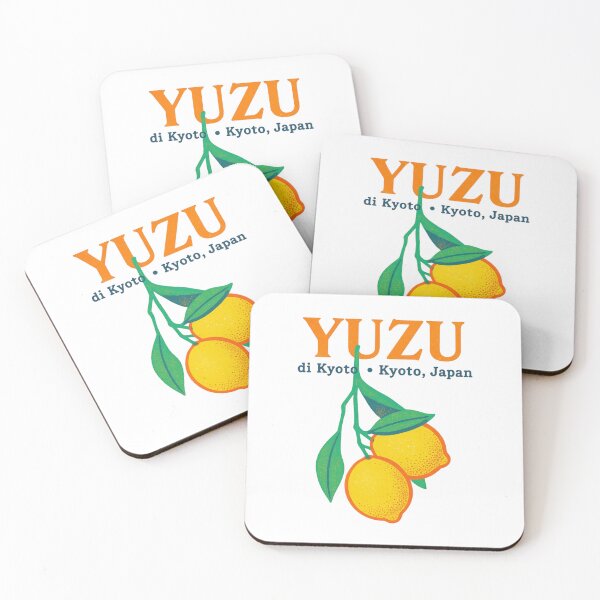 Item preview, Kyoto Yuzu Fruit Label — Retro Japanese Citrus Illustration designed and sold by HBDStudio.