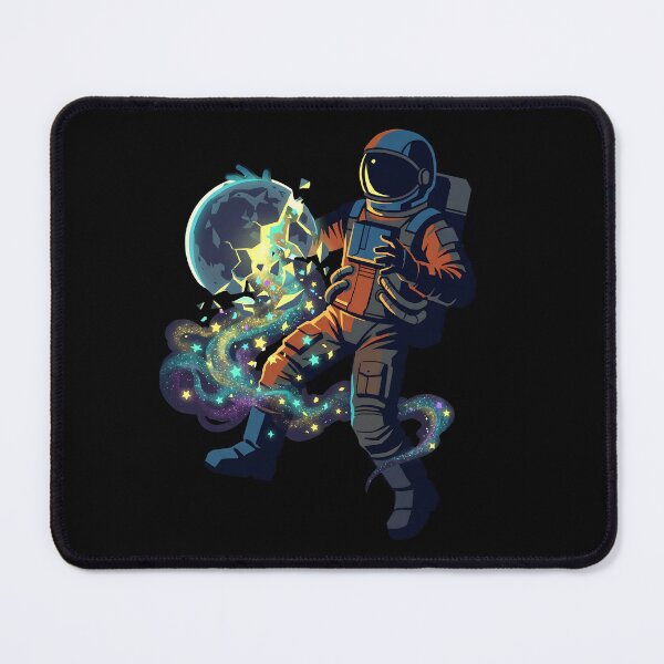 Item preview, Astronaut Breaking Planet into Cosmic Stardust designed and sold by MythicCotton.