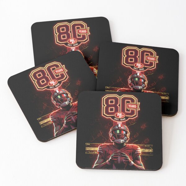 Item preview, San Francisco Football 80 Years Anniversary - Neon Retro Glow designed and sold by keythxctrs.