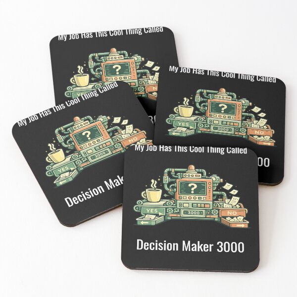 Item preview, Decision Maker 3000 – Funny Office Humor Workplace Design designed and sold by SillentDesign.