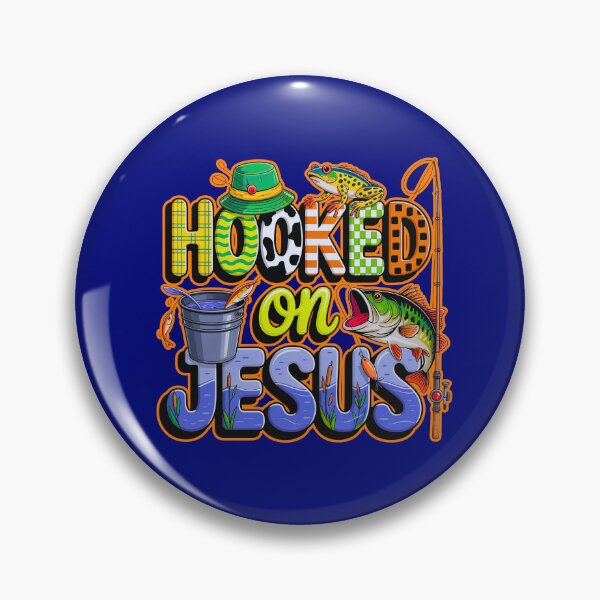 Item preview, Hooked On Jesus Christian Faith Fishing  designed and sold by WoodburyLake.