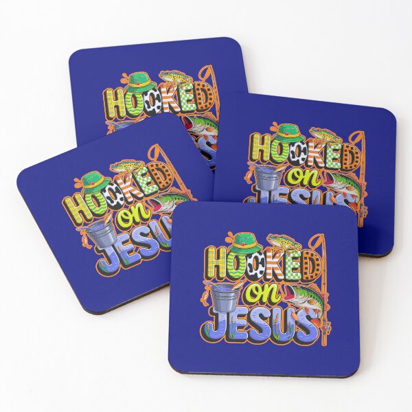 Item preview, Hooked On Jesus Christian Faith Fishing  designed and sold by WoodburyLake.