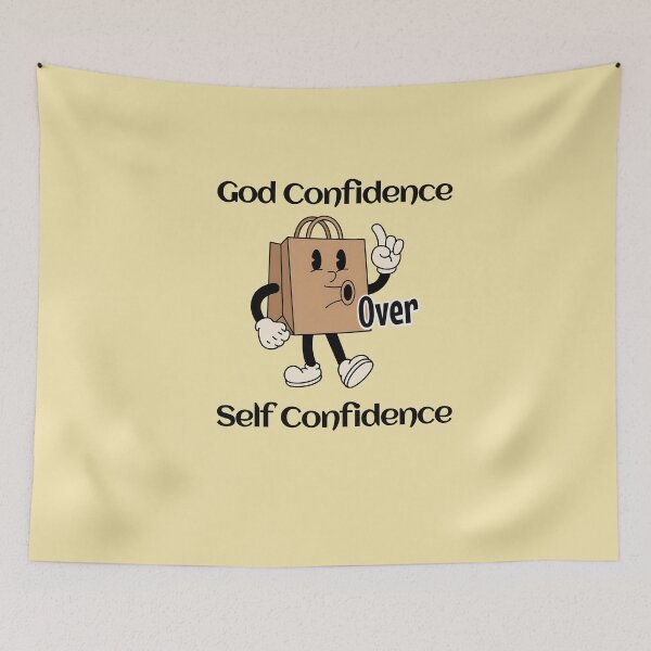 Item preview, God Confidence Over Self Confidence | Faith & Reflection designed and sold by HopeFilled Ink.