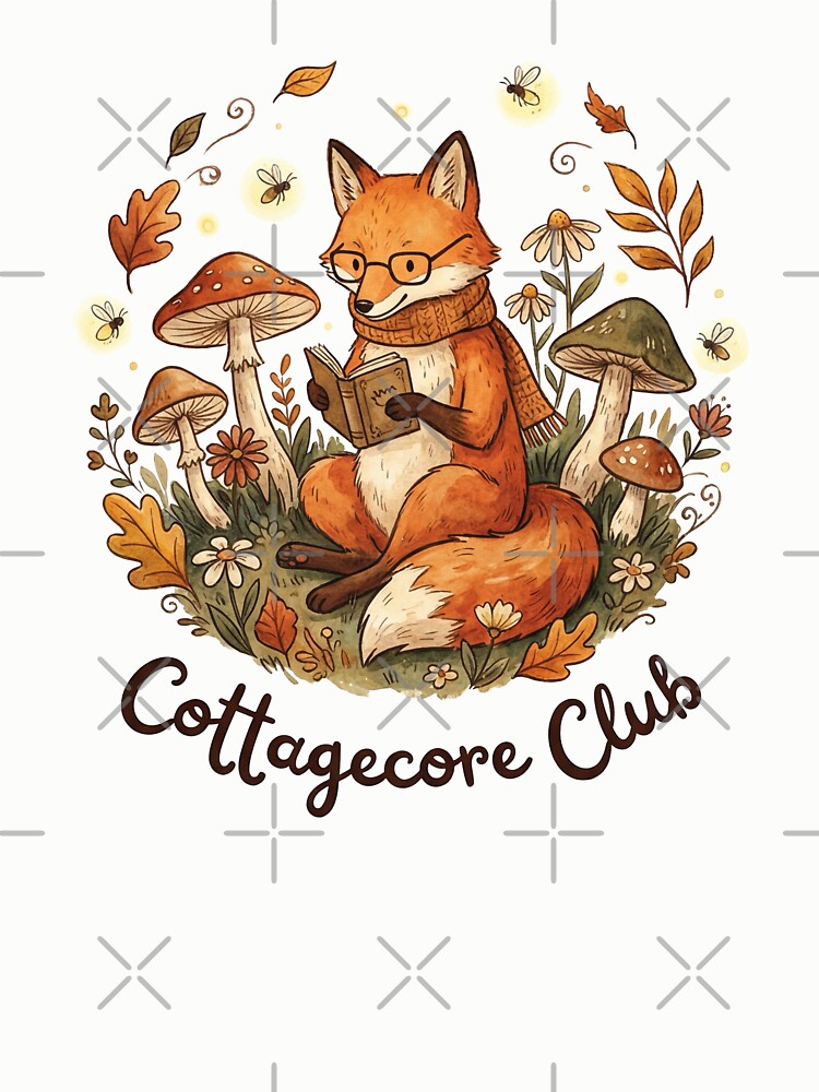 Thumbnail 6 von 6, Pullover, Cottagecore Fox Shirt Woodland Animal Nature Art Cozy Forest Aesthetic Tee designt und verkauft von CarlosV.