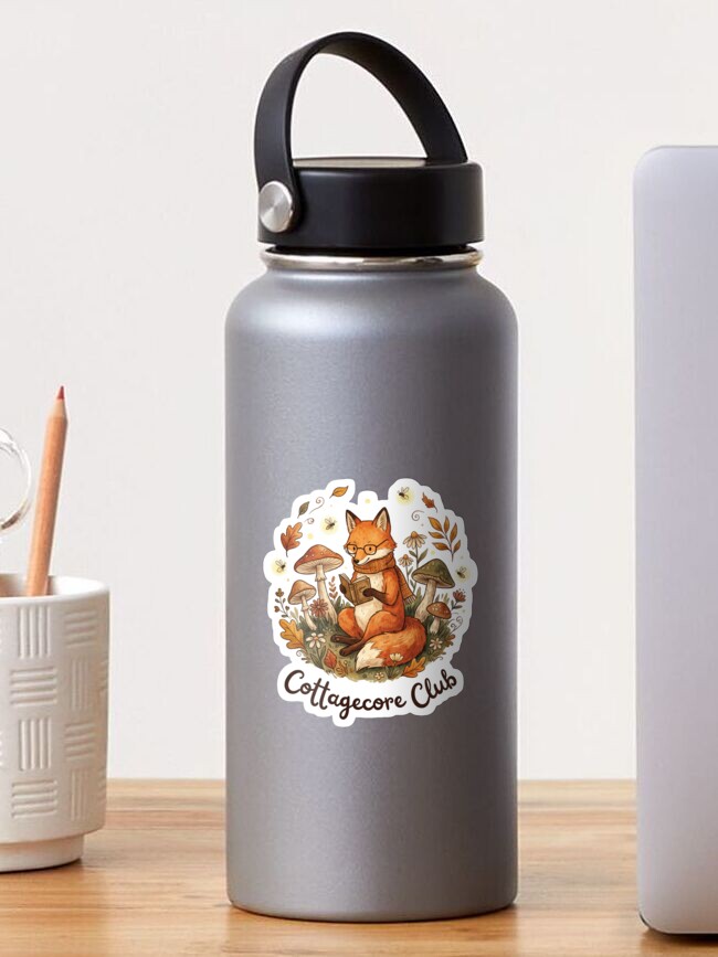 Imagen 1 de 3, Pegatina con la obra Cottagecore Fox Shirt Woodland Animal Nature Art Cozy Forest Aesthetic Tee, diseñada y vendida por CarlosV.
