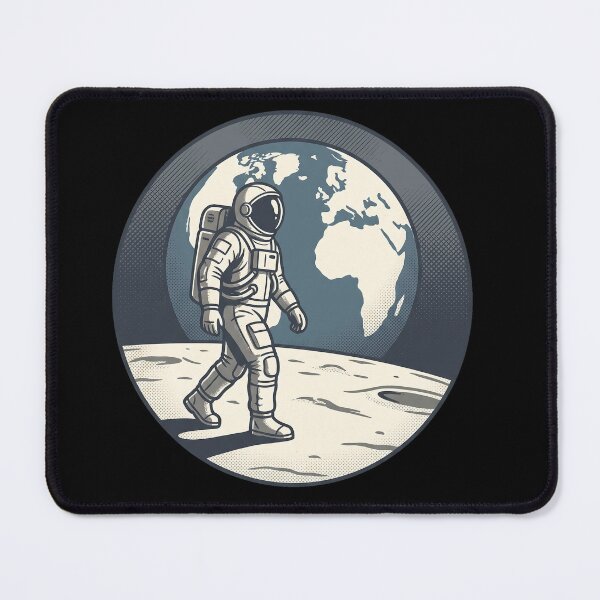Item preview, Lunar Explorer Vintage Astronaut Earthrise Scene designed and sold by MythicCotton.
