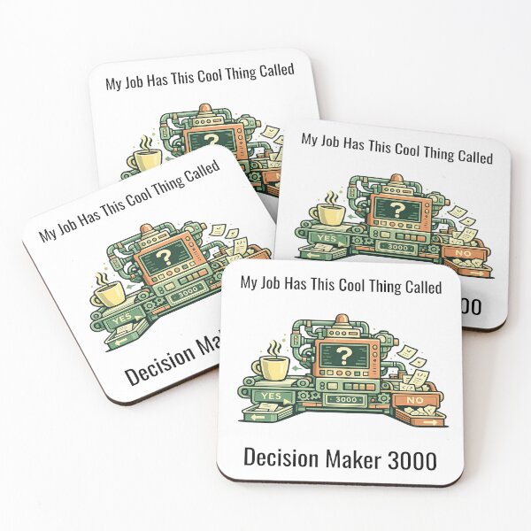 Item preview, Decision Maker 3000 – Funny Office Humor Workplace Design designed and sold by SillentDesign.