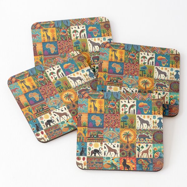 Item preview, African Patchwork Animal | Palm Trees  designed and sold by ChloeDesigns401.
