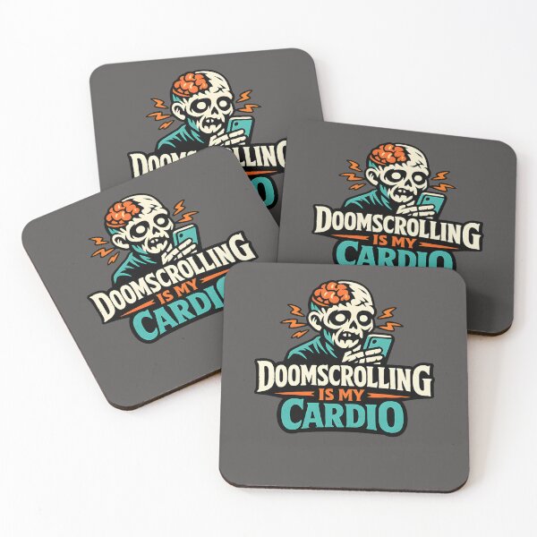 Item preview, Doomscrolling Is My Cardio Meme designed and sold by Zarnio.