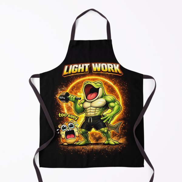 Item preview, Light Work Funny Frog Gym Shirt Effortless Workout Meme Fitness Humor designed and sold by les3cerises.