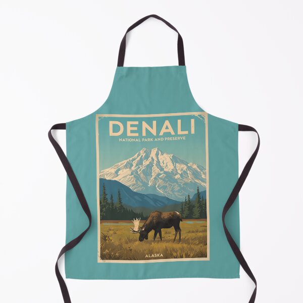 Item preview, A Vintage Illustration of Denali National Park - Alaska designed and sold by GoodOldVintage.