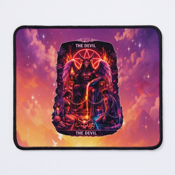 Item preview, XV – THE DEVIL (Vaporwave Tarot Edition) designed and sold by MysticOzzy.