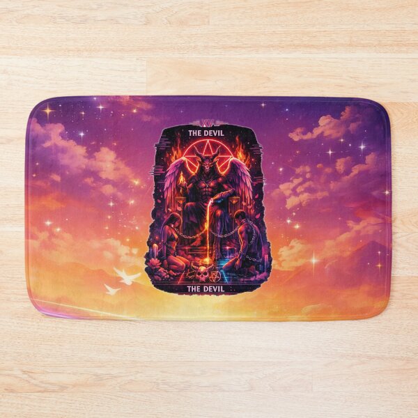 Item preview, XV – THE DEVIL (Vaporwave Tarot Edition) designed and sold by MysticOzzy.