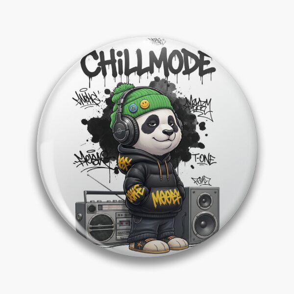 Item preview, Panda Chillmode Streetwear Graphic – Hip Hop Graffiti Music Design designed and sold by ColorFlick.