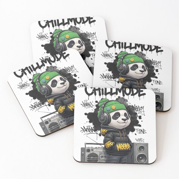 Item preview, Panda Chillmode Streetwear Graphic – Hip Hop Graffiti Music Design designed and sold by ColorFlick.