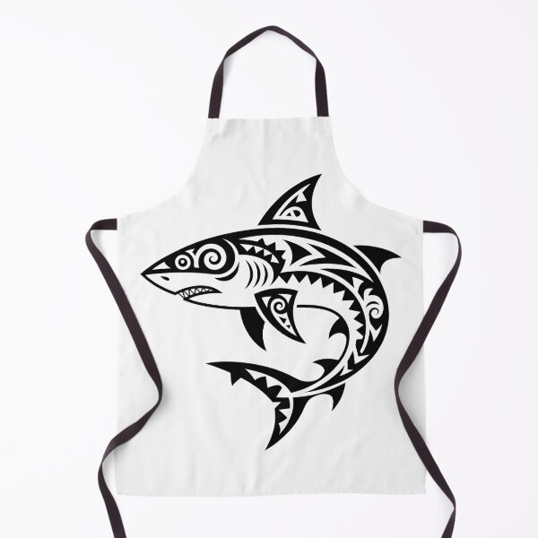 Item preview, Tribal Shark Silhouette – Minimalist Ocean Predator Line Art Design designed and sold by ArcticFoxStudio.