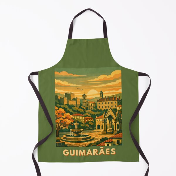 Item preview, Guimarães Portugal Vintage Travel Art | Retro Historic City Scene designed and sold by MatthewHeights.