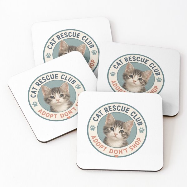 Item preview, Rescue Cat Club Badge – Adopt Don’t Shop Cat Design designed and sold by Refinedpaws.