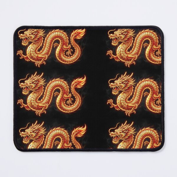 Item preview, Golden Dragon Mahjong Tiles Glowing Japanese Art designed and sold by SportyCritter.