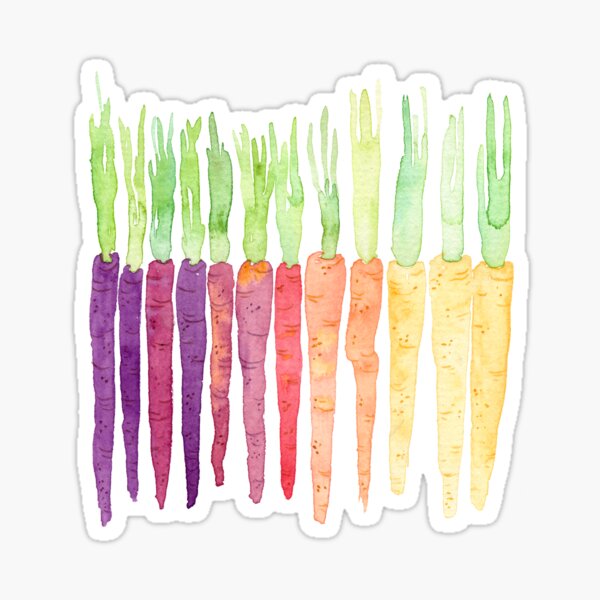 Carrots are cool Sticker