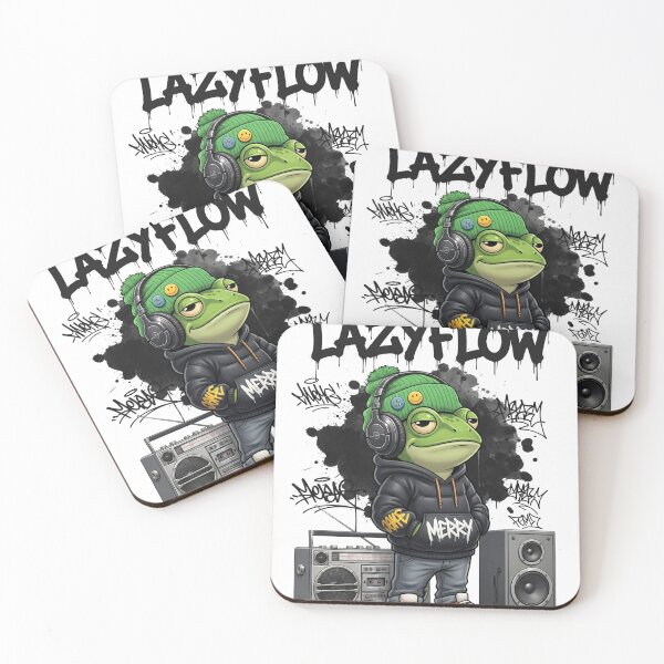 Item preview, Frog Lazy Flow Streetwear Graphic – Chill Hip Hop Design designed and sold by ColorFlick.