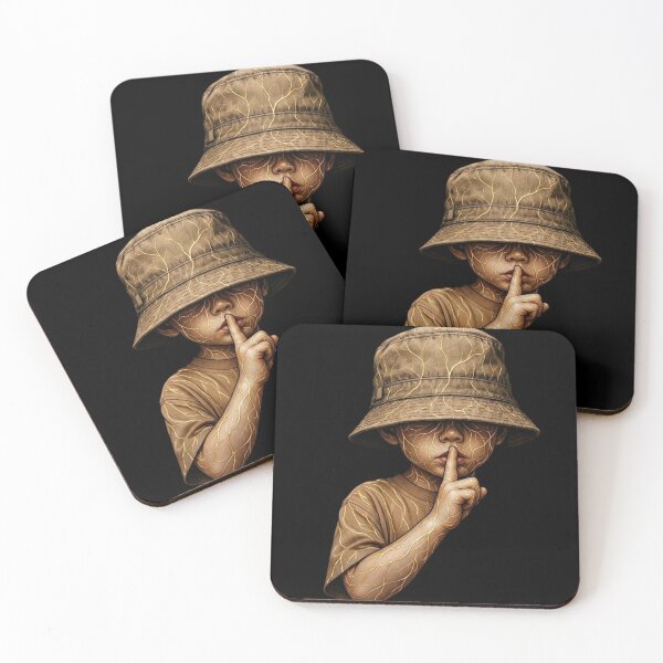 Item preview, ​Golden Silence: Shhh Streetwear Kid Art designed and sold by Remix Vision.