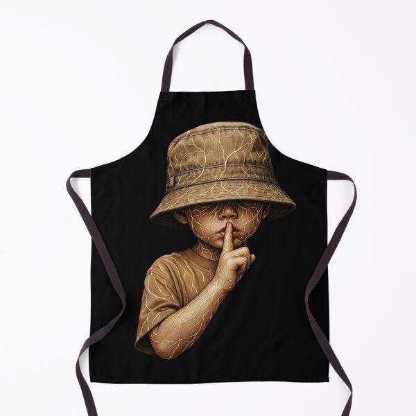 Item preview, ​Golden Silence: Shhh Streetwear Kid Art designed and sold by Remix Vision.