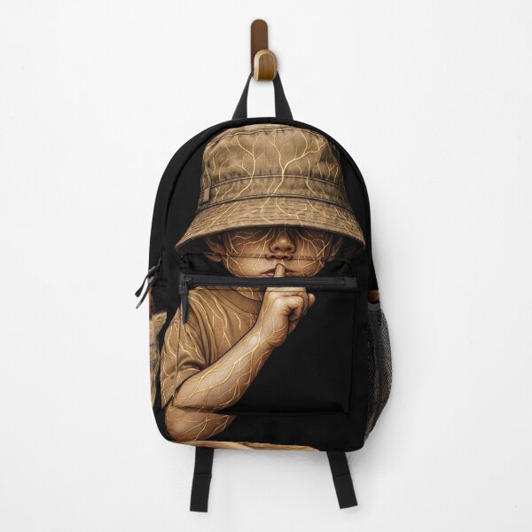 Item preview, Golden Silence: Shhh Streetwear Kid Art designed and sold by Remix Vision.