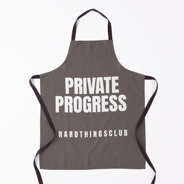 Item preview, Private Progress – Minimalist Motivation T-Shirt | Hard Things Club Discipline Mindset Apparel designed and sold by ArtiVibeAura.